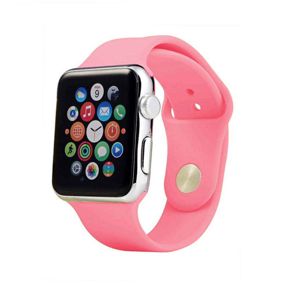 New Apple Watch Silicone Band Bubble Pink